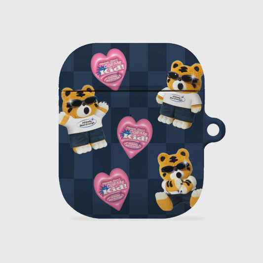 ｜THENINEMALL｜ Pattern Bad Hey Tiger AirPods Hard Case