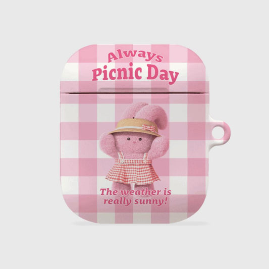 ｜THENINEMALL｜ Picnic Day Windy AirPods Hard Case