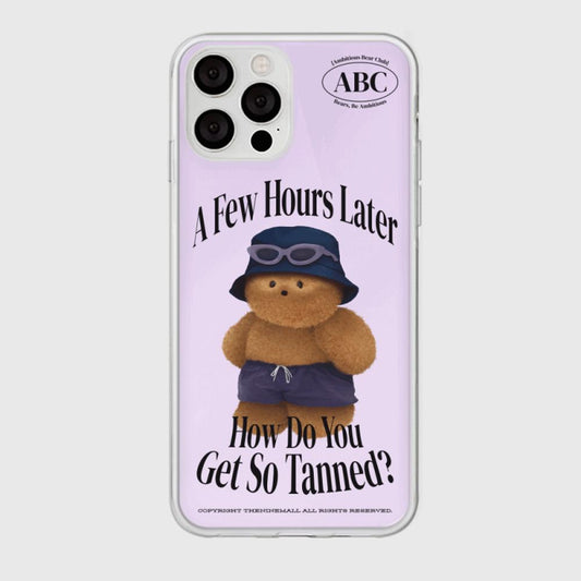 ｜THENINEMALL｜ 태닝 테디 Mirror Phone Case