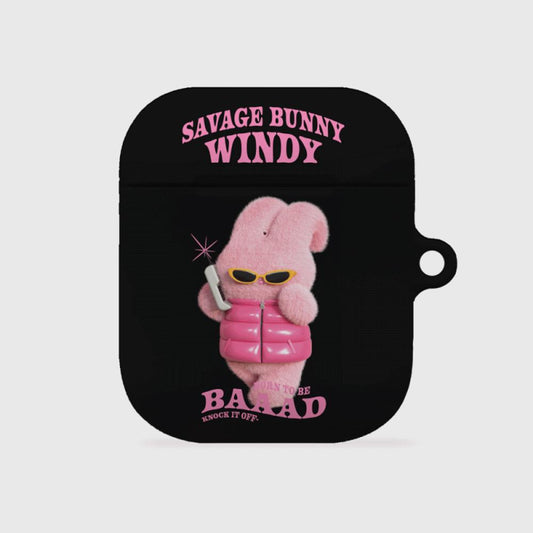 ｜THENINEMALL｜ Puffer Bad Windy AirPods Hard Case