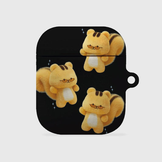 ｜THENINEMALL｜ Pattern Fabulous Chipmunk AirPods Hard Case