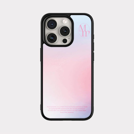 ｜Mademoment｜ Pastel Gradation Design Bumper Phone Case