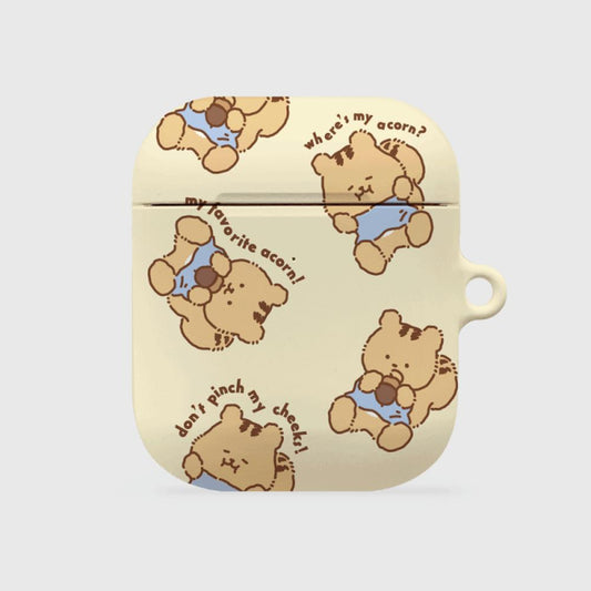 ｜THENINEMALL｜ Pattern Favorite Acorn AirPods Hard Case