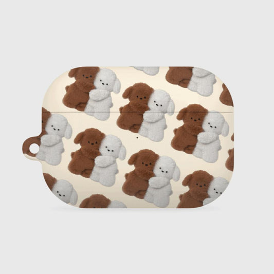 ｜THENINEMALL｜ Pattern Hug Puppy AirPods Hard Case