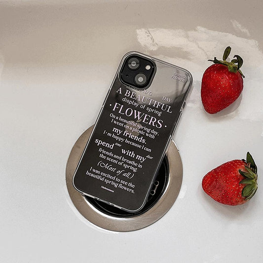 ｜Mademoment｜ Spring Of Love Design Clear Phone Case (3 Types)