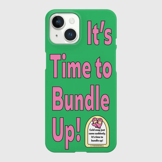 ｜THENINEMALL｜ Time To Bundle Up Hard Phone Case (2 types)