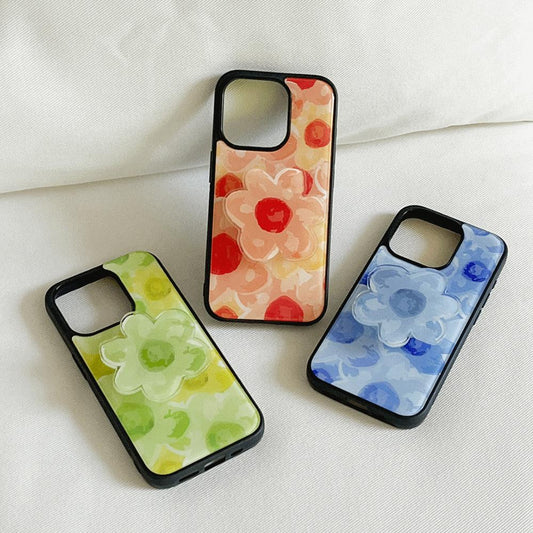 ｜Mademoment｜ Flower Watercolor Design Bumper Phone Case