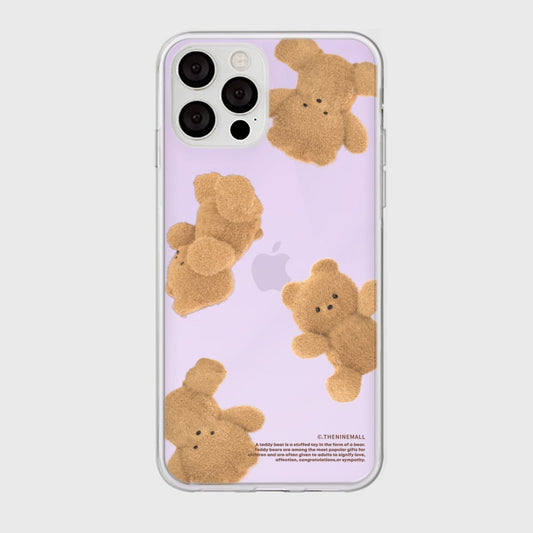｜THENINEMALL｜ Pattern Gummy Tumbling Mirror Phone Case