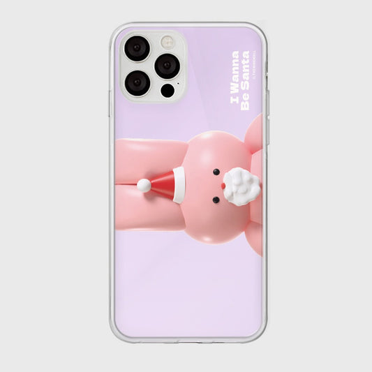 ｜THENINEMALL｜ Windy Wannabe Santa Mirror Phone Case