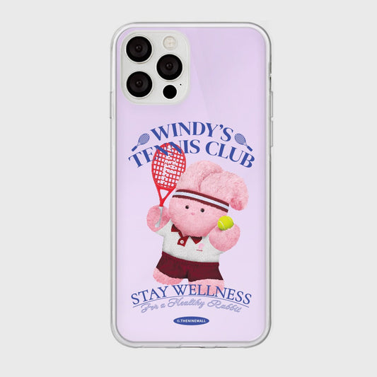 ｜THENINEMALL｜ 윈디 테니스 클럽 Mirror Phone Case