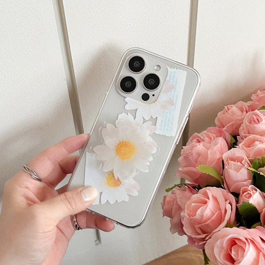 ｜Mademoment｜ Pure Daisy Design Clear Phone Case (3 Types)