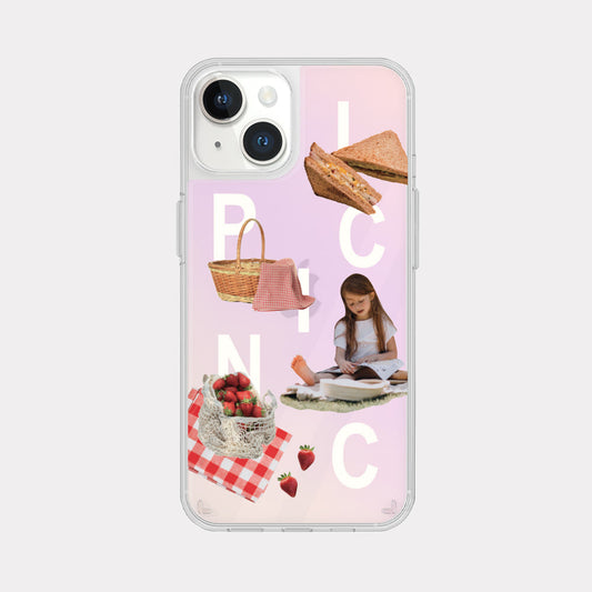 ｜Mademoment｜ Picnic Play Design Glossy Mirror Phone
