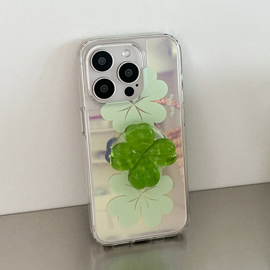 ｜Mademoment｜ Kind Of Luck Design Glossy Mirror Phone
