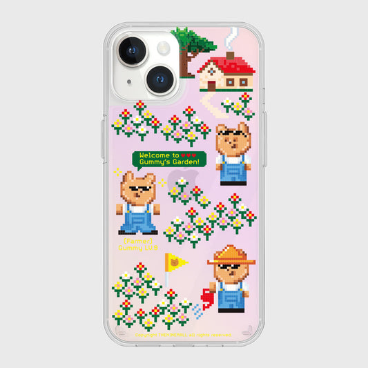 ｜THENINEMALL｜ Pixel Farmer Gummy Mirror Phone Case