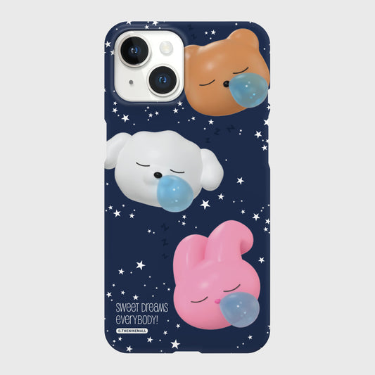 ｜THENINEMALL｜ Pattern Sweet Dreams Hard Phone Case (2 types)