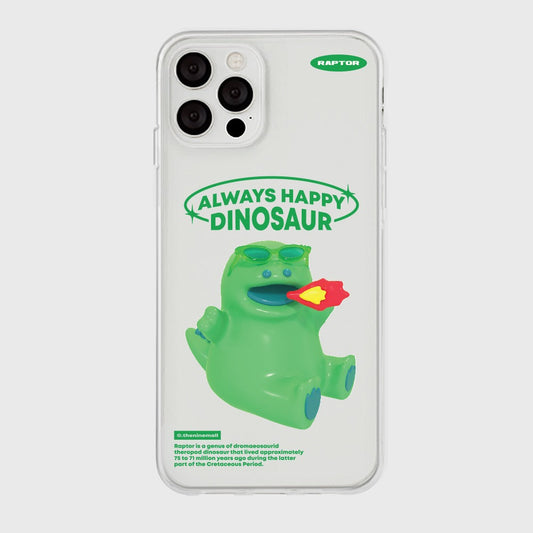 ｜THENINEMALL｜ 선글라스 랩터 Clear Phone Case (3 types)