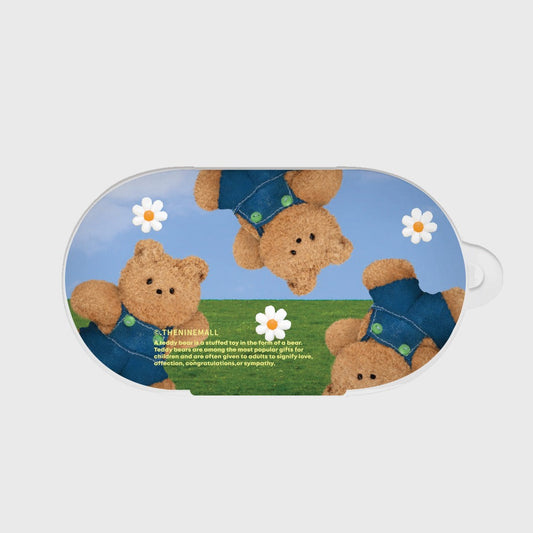 ｜THENINEMALL｜ 패턴 블루스카이 테디구미 Buds, Buds Plus Case
