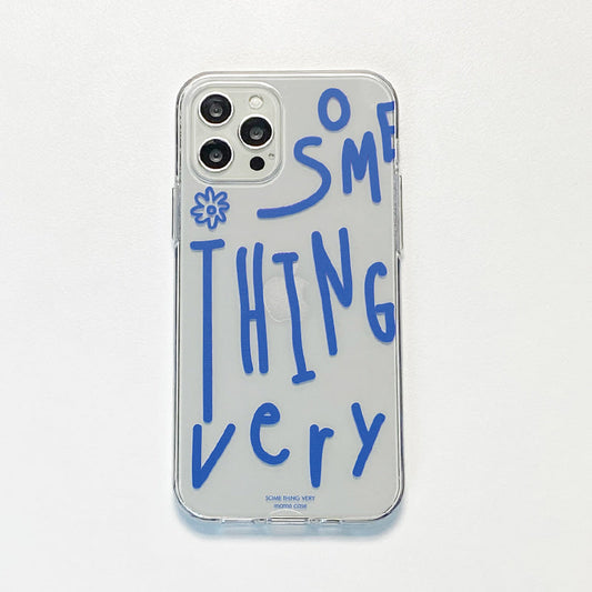 ｜MOMO CASE｜ 509 SOMETHING(블루) Jelly Case