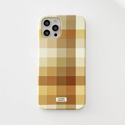 ｜MOMO CASE｜ 508 윈썸체크(커피브라운) Phone Case