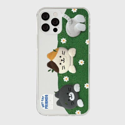 ｜THENINEMALL｜ Play In The Bush Clear Phone Case (3 types)