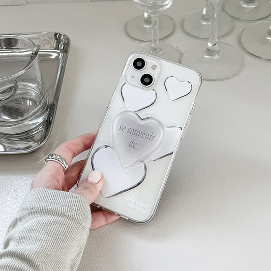 ｜Mademoment｜ Love Filled Day Design Clear Phone Case (3 Types)