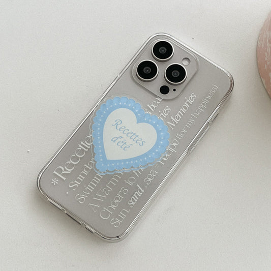 ｜Mademoment｜ Summer Recipe Design Clear Phone Case (3 Types)