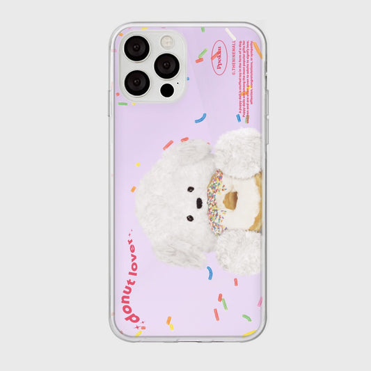 ｜THENINEMALL｜ 스프링클 도넛 뽀꾸 Mirror Phone Case