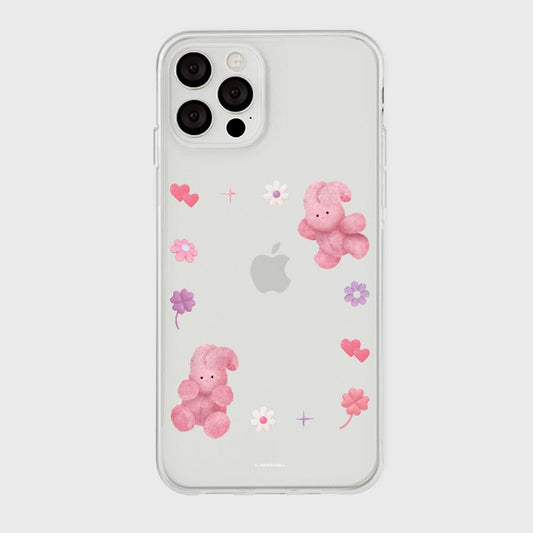 ｜THENINEMALL｜ 윈디 스프링 프레임 Clear Phone Case (2 types)