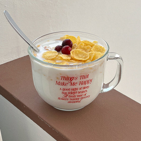 ｜Mademoment｜ Happy List Cereal Cup 470ml