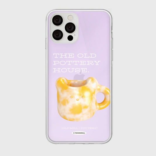 ｜THENINEMALL｜ 오렌지 포터리 Mirror Phone Case