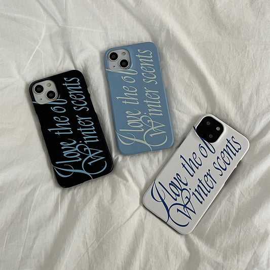 ｜Mademoment｜ Love The Scents Lettering Design Phone Case