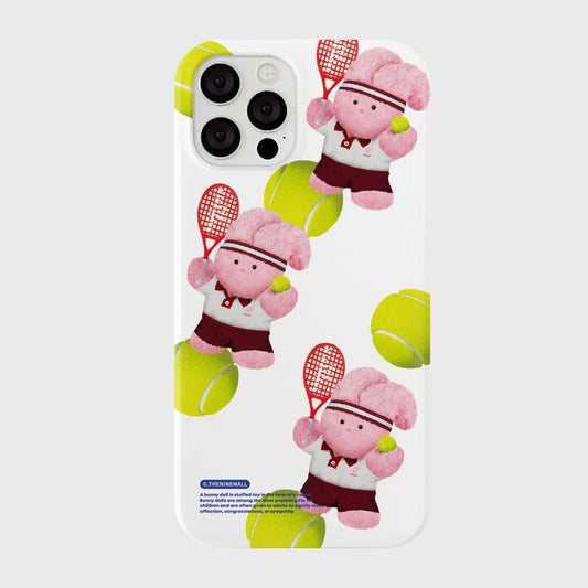 ｜THENINEMALL｜ 패턴 테니스 윈디 Hard Phone Case (3 types)