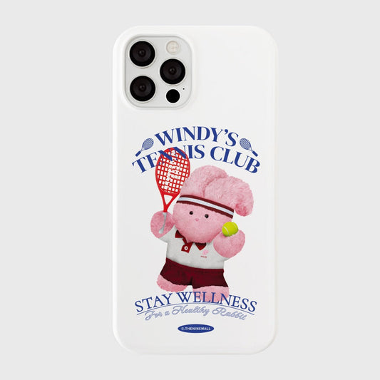 ｜THENINEMALL｜ 윈디 테니스 클럽 Hard Phone Case (3 types)