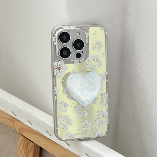 ｜Mademoment｜ Aloha Flower Pattern Design Glossy Mirror Phone Case