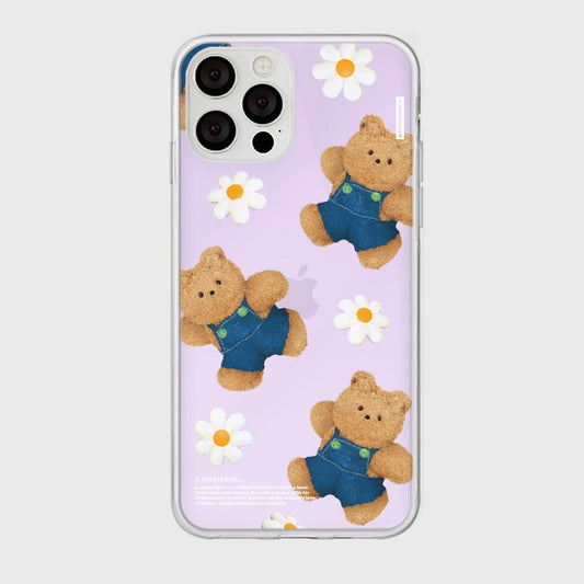 ｜THENINEMALL｜ 패턴 데이지 구미 Mirror Phone Case