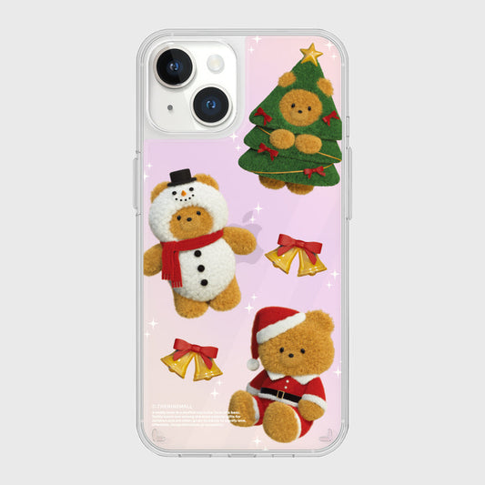 ｜THENINEMALL｜ Pattern Happy Holiday Gummy Mirror Phone Case