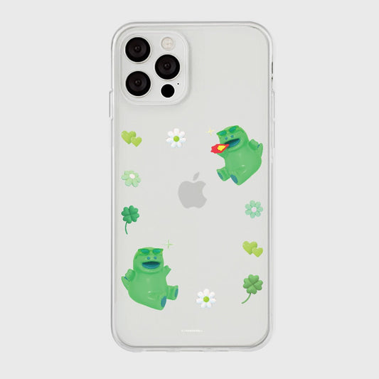 ｜THENINEMALL｜ 랩터 스프링 프레임 Clear Phone Case (2 types)