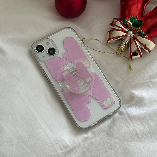 ｜Mademoment｜ Keep Warm Mittens Design Clear Phone Case (3 Types)