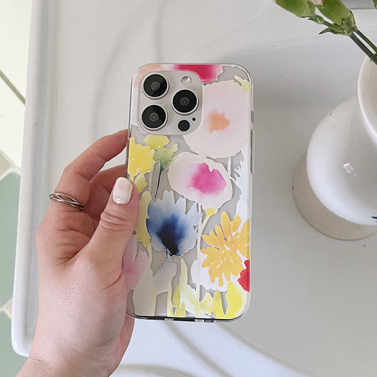 ｜Mademoment｜ Iris Garden Design Clear Phone Case (3 Types)