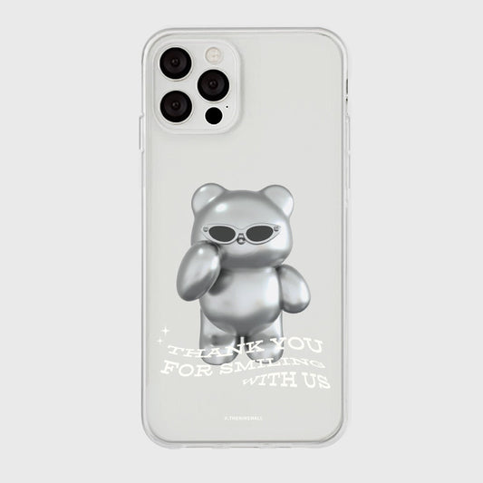 ｜THENINEMALL｜ 실버 구미 Clear Phone Case (3 types)