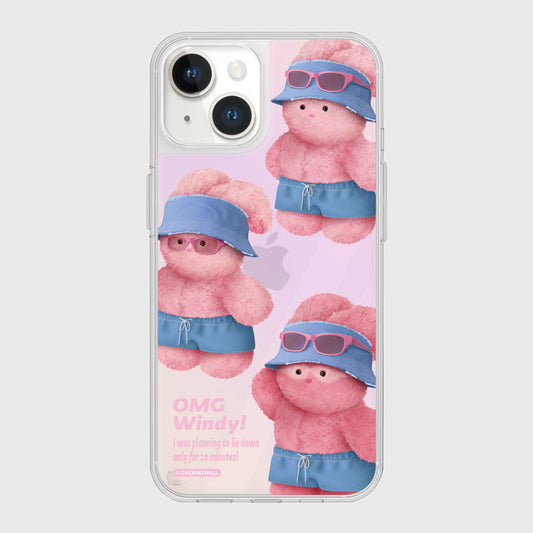 ｜THENINEMALL｜ Pattern Tanning Windy Mirror Phone Case