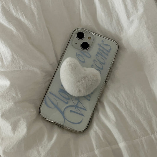 ｜Mademoment｜ Love The Scents Lettering Design Clear Phone Case (3 Types)