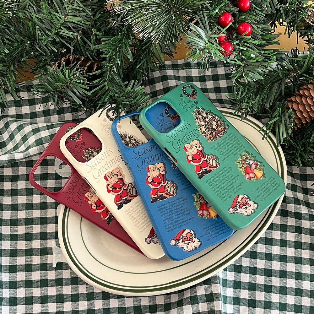 ｜Mademoment｜ Vintage Seasons Greetings Design Phone Case