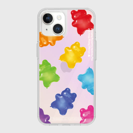 ｜THENINEMALL｜ Rainbow Gummy Balloon Mirror Phone Case