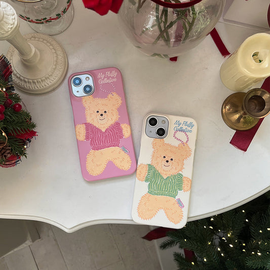｜Mademoment｜ Big Knit Bear Design Phone Case