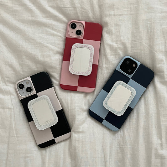 ｜Mademoment｜ Deep Checkerboard Design Phone Case