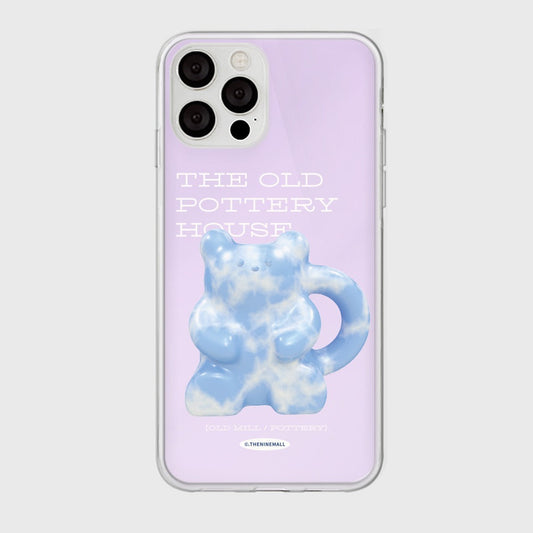 ｜THENINEMALL｜ 블루 포터리 Mirror Phone Case