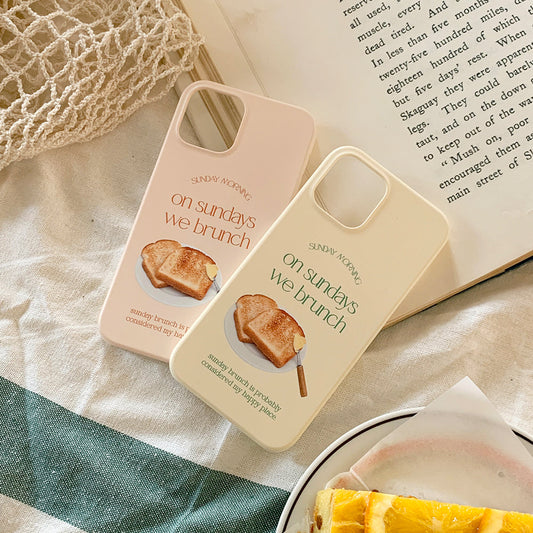 ｜Mademoment｜ Sunday Morning Lettering Design Phone Case