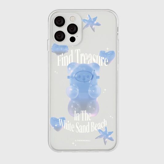｜THENINEMALL｜ 화이트 샌드 Clear Phone Case (3 types)