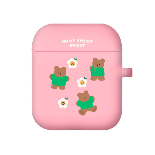 ｜MOMO CASE｜ 496 스윗카모베어 Color Jelly Airpods Case (10 Colors)